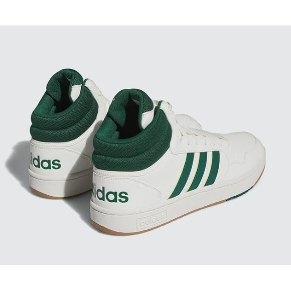 Adidas Hoops 3.0 Mid Mens White Green Basketball Style Shoes size 11 - Picture 6 of 7